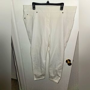 Slim Factor Luxe Denim Crop White Denim 2x